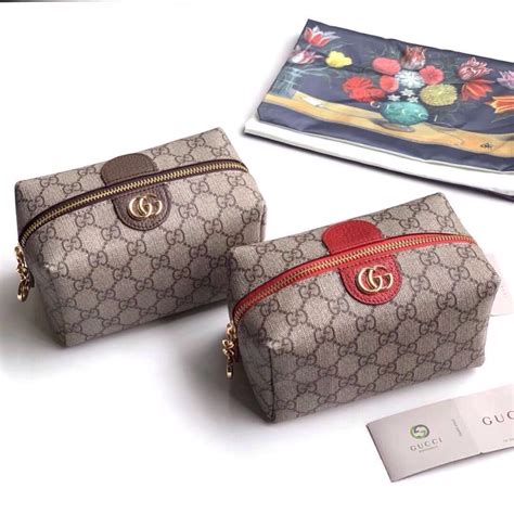 gucci cosmetic case replica|gucci makeup bag free gift.